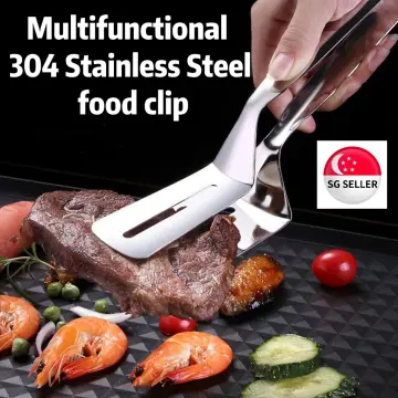 1pc Barbecue Clip,Steak Clip,Baking Supplies,Bread Clip,Thick 304 Stainless  Steel Food Clip,Kitchen Accessories Tongs