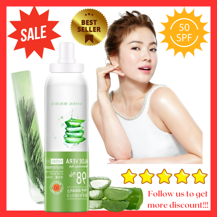 Aloe Vera soothing gel setting spray facial moisturizers for face