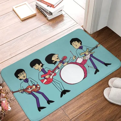 The Beatle A Good and Popular Band Non-slip Doormat Four People Bath Kitchen Mat Welcome Carpet Home Pattern Decor