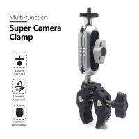 อัพเกรดรถจักรยานยนต์จักรยาน Rail Mount Clamp 360องศา Ball Mount คลิปสำหรับ Gopro Hero 11 10 9 8 7 6สำหรับศัพท์ Action Camera