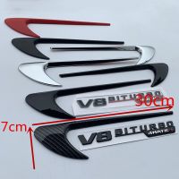 2Pcs Sticker For Mercedes Benz W212 E63 E300 W220 W221 W202 W204 W205 C260L CLA CLS AMG Sticker Decal Air Vent Trim Side Fender