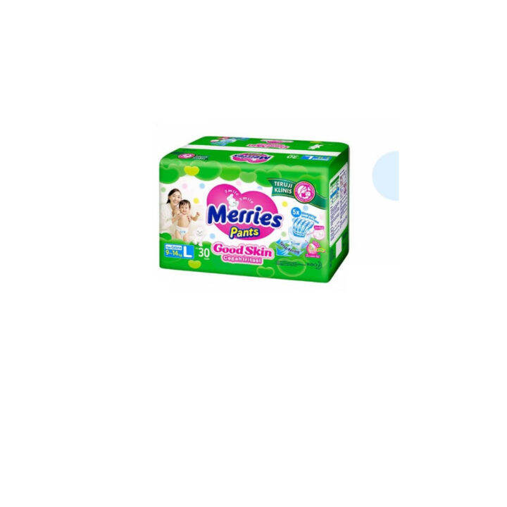 PAMPERS MERRIES PANTS GOOD SKIN 30 LARGE | Lazada Indonesia