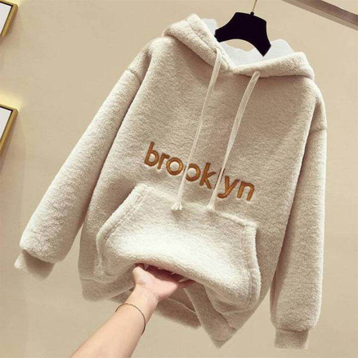 spot-autumn-and-winter-new-cashmere-hoodie-korean-style-relaxed-fit-hoodie-top-fleece-lined-padded-warm-keeping-coat-for-women-2023