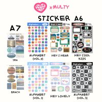 สติ๊กเกอร์ไดคัท ขนาด A6 sticker A6 (2crushstudio) X multy