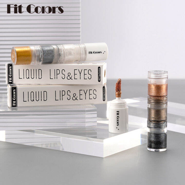 fit-colors-elecool-official-store-3-pcs-diamond-eyeshadow-liquid-pearlescent-fine-shine-waterproof-anti-sweat-high-color-ติดทนนานไม่หลุดง่าย3-in-1-eye-shadow-liquid-makeup-cosmetics