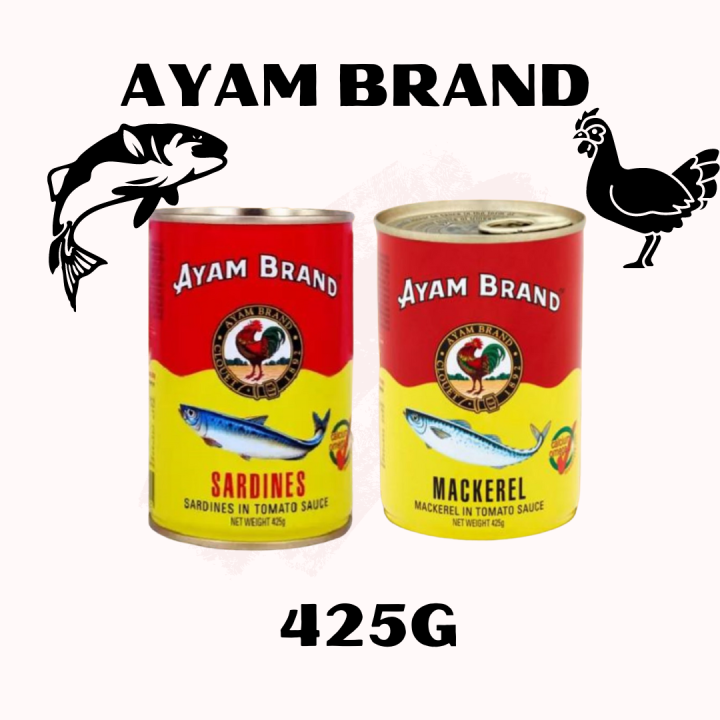 Ayam Brand Ikan Sardin/ Mackerel Dalam Sos Tomato - 425g | Lazada