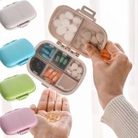 【YF】 Mini Portable Pills Organizer Case 3 Grids PillBox Tablet Storage Container Weekly Medicine Pills Box Pill Drug Dispense