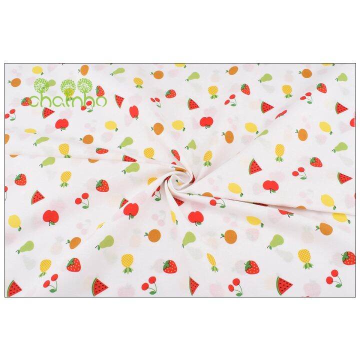 printed-plain-cotton-fabric-little-fruite-series-diy-sewing-quilting-poplin-material-for-baby-amp-childrens-shirts