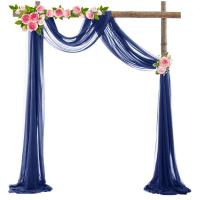 Wedding Arch Drape Color Organza Tulle ChiffonFabric Draping Curtain Events Backdrop Supplies