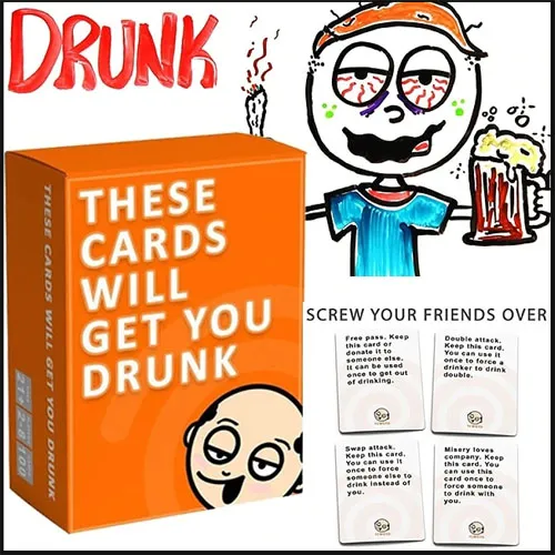 ORIGINAL THESE CARDS WILL GET YOU DRUNK- WITH FREEBIES PERFECT FOR ...