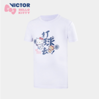 เสื้อยืด Victor แบดมินตันกีฬาเสื้อแขนกางเกงฝึกการแข่งขันสันทนาการของสำหรับทั้งหญิงและชาย