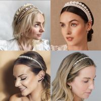 【YF】 WUKALO Fashion Big Pearl Headband For Women Girls Hair Hoop Vintage mujer Hairband New Accessories Jewelry Headwear