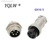 ❂✑ 5 PIN 16mm GX16-5 Screw Aviation Connector Plug The aviation plug Cable connector Regular plug and socket