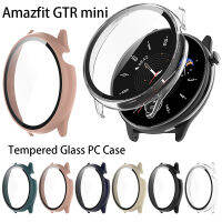 สำหรับ Amazfit GTR Mini เคสกระจกกันความร้อนอย่างเต็มที่ปกป้องหน้าจอฮาร์ดพีซีเคสกันกระแทกเคสเคสโทรศัพท์