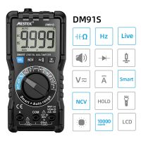 ZZOOI DM91 Smart Multimeter Digital AC DC Current Voltage Test Lead Auto Range T-RMS Multimetro Digital Profesional Capacitance Tester