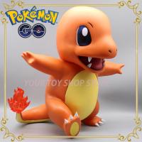 Pokemon Charmander Cute Ver. Action Figure Toys 39Cm Elf Ball Handmade Model Decoration Collect Surrounding Anime Dolls Gifts