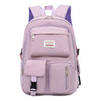 Travel S Bookbag สำหรับผู้หญิงและผู้ชายกระเป๋าเป้สะพายหลังนักเรียนวิทยาลัยชายหญิงสีดำทนทานต่อน้ำ