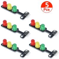 5ชิ้น5มม5V ไฟจราจรขนาดเล็กสีแดงสีเหลืองสีเขียวโมดูลจอแสดงผลแอลอีดีสร้างสรรค์โครงการสำหรับ Arduino Diy Diy