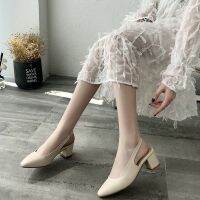 MAY R High Heels Soft Square Toe Women Shoes