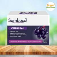 Sambucol black elderberry original 24 แคปซูล แซมบูคอล แบล็ค เอลเดอร์เบอรี่ ออริจินอล