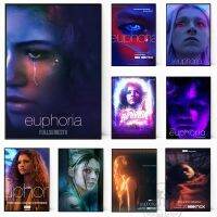 Euphoria 2022โปสเตอร์ละครโทรทัศน์ชุดแสดงซีซั่น2ภาพ Zendaya จิตรกรรมผืนผ้าใบแบบ HD สมัยใหม่ศิลปะบนผนังห้องนั่งเล่นตกแต่งบ้าน