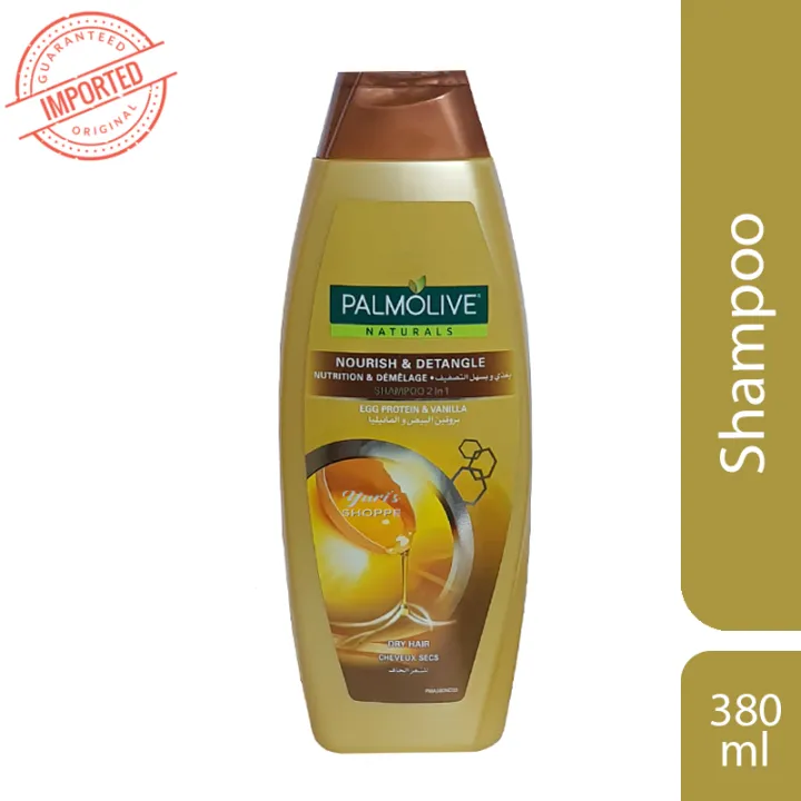 IMPORTED Palmolive Naturals Nourish & Detangle 2 in1 Shampoo with Egg ...