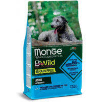 Monge B-Wild Adult All Breed Grain Free Anchovies, Potatoes and Peas อาหารสุนัขโตทุกสายพันธุ์ 12 กก.