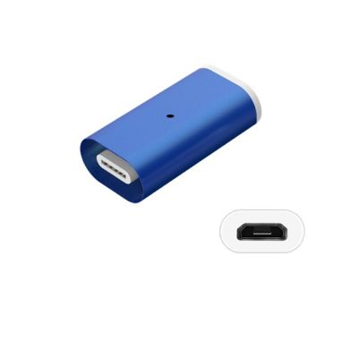อะแดปเตอร์แม่เหล็กไมโคร USB QC 3.0 2.4A ส่งข้อมูลรองรับไมโคร USB กับการชาร์จแท่นชาร์จแม่เหล็ก Type-C ไมโคร USB สำหรับหัวเว่ย