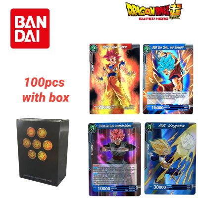 ดราก้อนบอลแฟลชการ์ด Son Goku Vegeta IV Frieza อนิเมะเกมอนิเมะ TCG ดั้งเดิม Bandai ของขวัญที่หายาก100ชิ้น