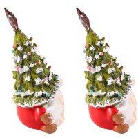 Dwarf Christmas Tree Desktop Christmas Tree Lights for Desktop Classic Series Resin Christmas Decorations