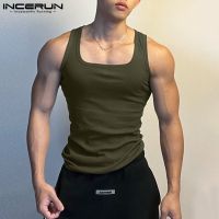 hot【DT】 2023 Men Color O-neck Sleeveless Workout Male Vests Streetwear Clothing S-5XL