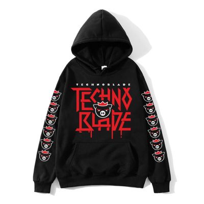 Dream SMP เกม Crewneck Hoodie ผู้ชาย/ผู้หญิงเสื้อผ้า Technoblade Merch ตลกกราฟิกเสื้อกันหนาว Unisex Kawaii การ์ตูน Tops Hoodies