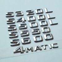 2015 Chrome Letters S320L S400L S500 S500L S550 S600 4Matic Top ABS Emblem For Mercedes Benz S Car Trunk Nameplate Logo Sticker