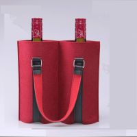 【cw】 Wholesale Customized Wine Packaging Bag Felt Red Wine Handbag Wine Packaging Bag Gift Wine Packaging Bag ！