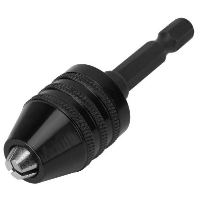 Mini Keyless Drill Chuck 0.3 6.5mm Self Tighten Electric Drill Bits Collet Fixture Tools 1/4 quot; Hex Shank Quick Change Converter