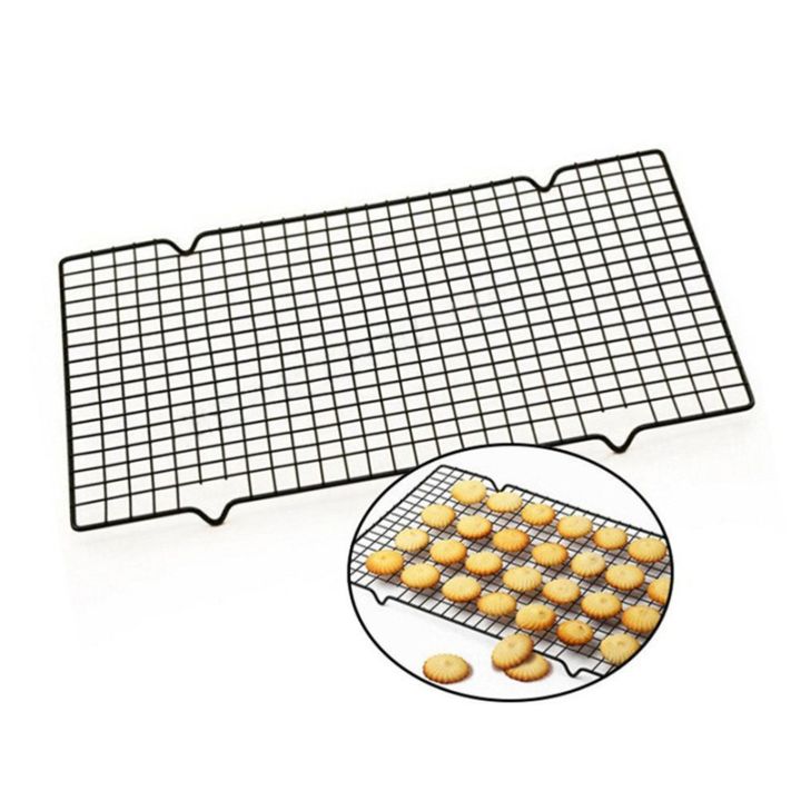 cooling-rack-ตะแกงพักขนม-ขนาด-40x26-cm-ตะแกงพักเค้ก-ตะแกงพักของทอด-ตะแกรงสแตนเลส-ตะแกรงพักขนม-ตะแกรงพักทอด-ตระแกรงพักขนมอบ-ตะแกรงพักเค้ก