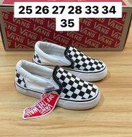 รองเท้าเด็กแวนส์ Slip On Checkerboard SIZE.25-35 มี 2 สี เบา ใส่สบาย นุ่ม รองเท้าเด็กแบบสวม รองเท้าเด็กผู้ชาย-หญิง รองเท้าลำลองเด็ก รีวิวตรงปก100% มาพร้อมกล่องครบเซท