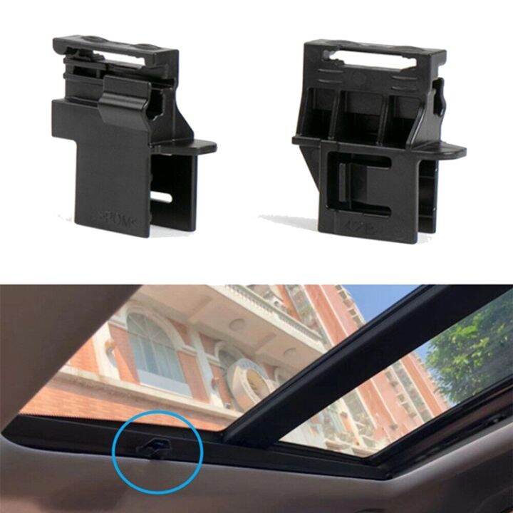 2piece-panoramic-sunroof-sun-visor-fixed-buckle-sun-shade-clip-black-plastic-for-honda-crv-2017-2021