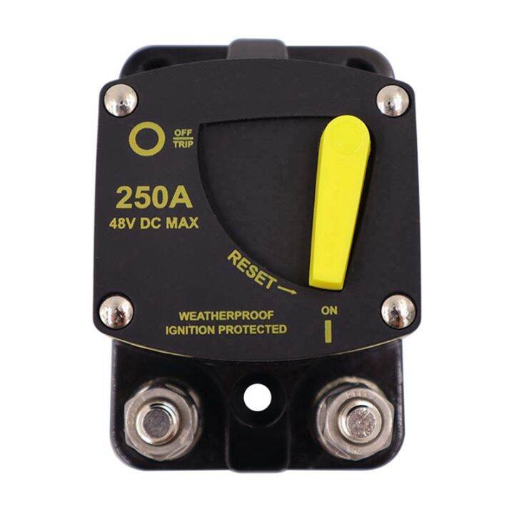 new-amp-rv-yacht-circuit-breaker-fuse-reset-12-48v-dc-car-audio-amplifier-breaker-waterproof-80a