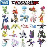 TAKARA TOMY Pokemon Pocket Monster Moncolle Galarian Ponyta Dragapult Hydreigon Blaziken Metagross ของเล่นตัวการ์ตูนอะนิเมะเรซินขนาดเล็ก