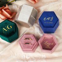 hot【cw】 Personalized Hexagon/Octagon Wedding Engagement Bridal Photo Props Single/Double Slot Bearer