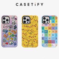 Casetify เคสโทรศัพท์ ซิลิโคนนิ่ม ลายโปเกม่อน ไล่โทนสี สําหรับ For iPhone 7 8 Plus X XS XR 11 12 13 Pro Max
