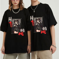 Hot Genshin Impact Hu Tao T Shirt Men Cartoon Tshirt Anime Graphic Tees