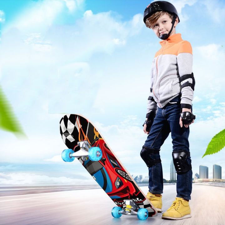at-outlet-พร้อมส่ง-skateboard-สเก็ตบอร์ด-สเก็ตบอร์ตเล่นได้ทั้งเด็กและผู้ใหญ่ขนาด-15x60-cm-skateboard-ฝึกทักษะการทรงตัว