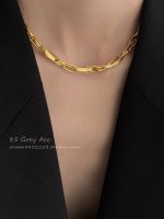 Vivienne Westwood NGBB 85 degree gray light luxury retro gold necklace womens summer niche design clavicle chain simple high-end neck with accessories