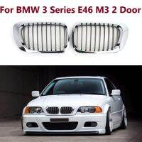 Chrome Silver Color Front Bumper Kidney Grill For BMW 3 Series 1999-2002 E46 M3 323 i/is 325Ci 328 i/is/Ci 330Ci 2 Doors Grilles