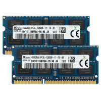 Hynix DDR3L RAM 8GB (2X4GB) 1600MHz หน่วยความจำแล็ปท็อป2Rx8 PC3L-12800S SODIMM 204Pin 1.35V หน่วยความจำโน้ตบุ๊ค