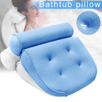 1 Pcs Anti-slip 3D SPA Breathable Home Bath Pillow Head Neck Rest Relax 4 Suction Cup 3D SPA Bath Pillow XH8Z