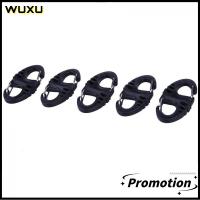 WUXU 5PCS/10PCS มินิ แบบพกพา กลางแจ้ง หัวเข็มขัดคู่ คาราไบเนอร์ S-Type พวงกุญแจ ตะขอปีนเขา