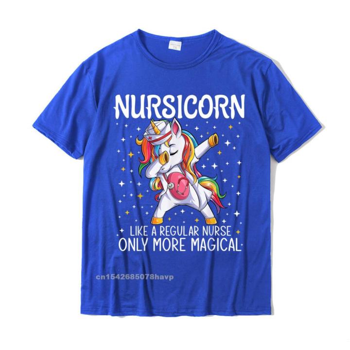 dabbing-unicorn-nursicorn-funny-nurse-gift-women-men-cna-rn-t-shirt-special-men-t-shirts-simple-style-tops-shirts-cotton-cool